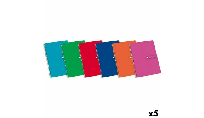 Notebook ENRI A4 80 Sheets (5 Units)