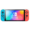 Nintendo Switch (OLED model), game console (neon red/neon blue)