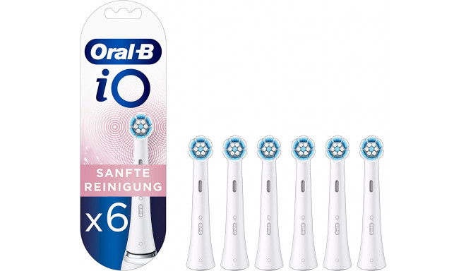 Braun Oral-B iO Gentle Cleansing Set of 6, brush heads (white)