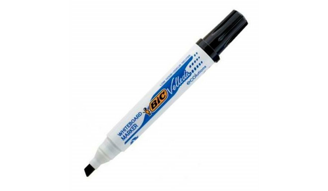 Vedel kriidimarker Bic Velleda 1751 Must (12 Tükid, osad)