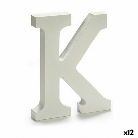 Letter Pincello 1711011 K White 1,8 x 21 x 17 cm (12 Units)