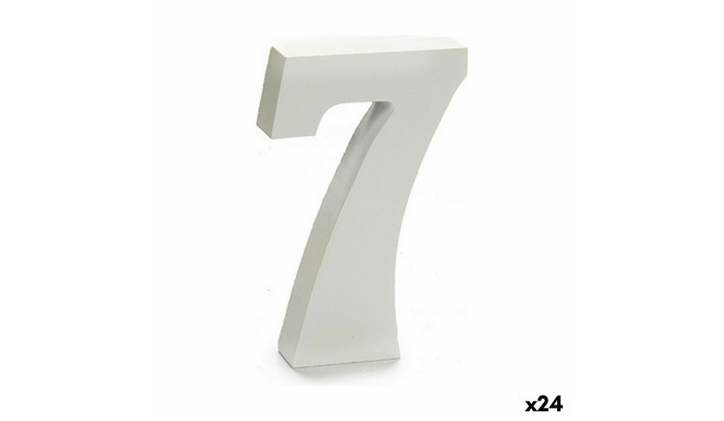 Numbrid Pincello 1711070 7 Valge 2 x 16 x 14,5 cm (24 Ühikut)