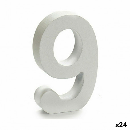 Number Pincello 1711072 9 White 2 x 16 x 14,5 cm (24 Units)