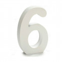 Numbrid 6 Puit Valge (2 x 16 x 14,5 cm) (24 Ühikut)