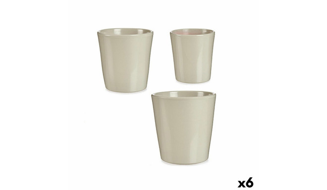 Pottide komplekt Ibergarden LINCE PQ - 7044 LINCE PQ - 7044 Hall Savi 16,5 x 16 x 16,5 cm (6 Ühikut)