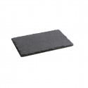 Slate Effect Ceramic Tray Quid Gastro Fresh Black (40 x 30 cm) (12 Units)