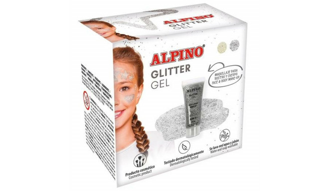 Children's Makeup Alpino Gel Glitter Silver