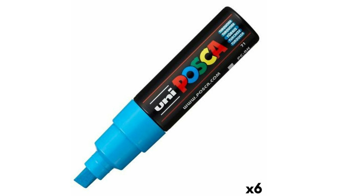 Marker pen/felt-tip pen POSCA PC-8K Turquoise (6 Units)