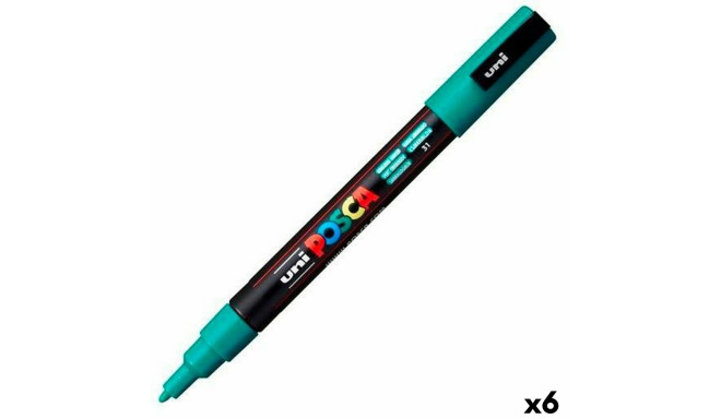 Marker POSCA PC-3M Smaragdroheline (6 Ühikut)