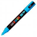 felt-tip pens POSCA PC-5M Blue (6 Units)