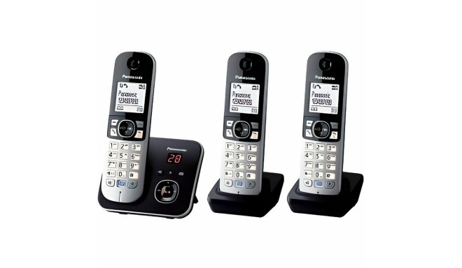 Беспроводный телефон Panasonic KX-TG6823 Белый Чёрный Чёрный/Серебристый