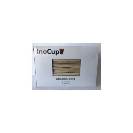 INOCUP, Kohvisegamispulgad, puidust, 178x6x1,3 mm, 1000tk