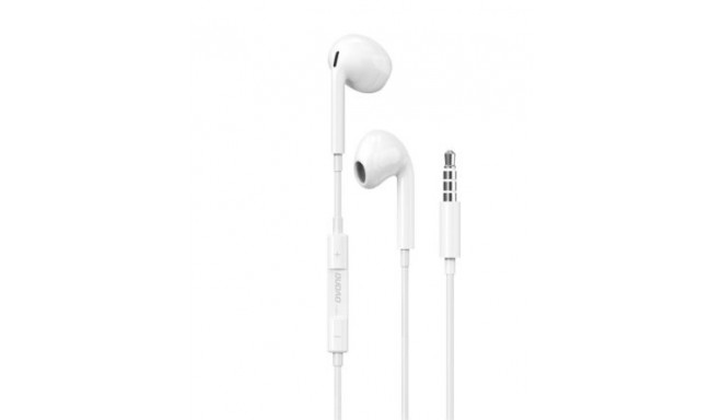 Dudao in-ear headphones with 3.5mm minijack connector White