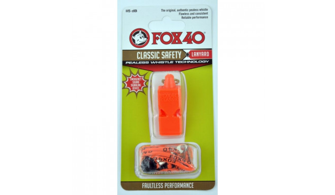 Fox 40 Classic whistle + string 9903-0308 orange