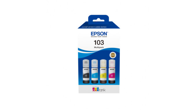 Epson 103 EcoTank | Tindikassett | Must, Tsüaan, Magenta, Kollane