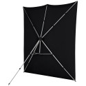 Westcott X Drop Pro Kreukbestendige Achtergrond Kit   Rich Black (8' x 8')