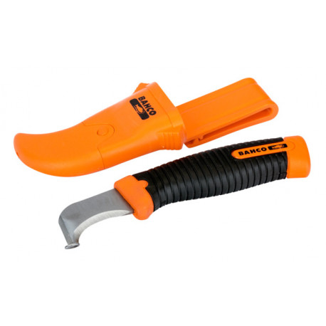 Bahco electrician´s stripping knife 2446-EL-HELP – sharpened front and lateral stainless steel blade