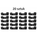 Cable organizer AG702D 20pcs, black