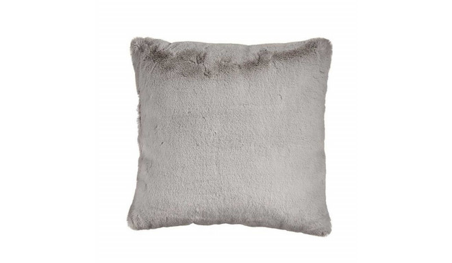 Cushion With hair Grey Synthetic Leather (40 x 2 x 40 cm)