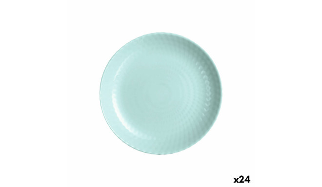 Dessert dish Luminarc Pampille Turquoise Glass (19 cm) (24 Units)