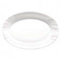 Pasniegšanas Plate Bormioli Rocco Ebro Ovāls Balts Stikls (22 cm) (24 gb.)