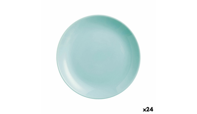 Dessert dish Luminarc Diwali Turquoise Glass (19 cm) (24 Units)