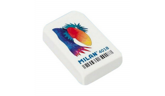 Eraser Milan 4018 White 18 Pieces