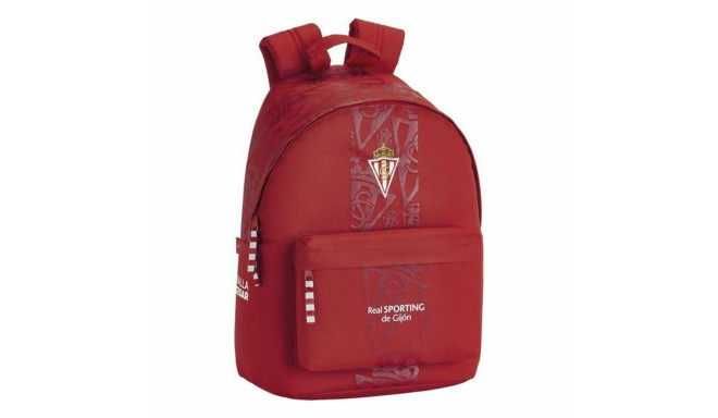 Sülearvuti Seljakott Real Sporting de Gijón 14,1'' Punane 31 x 41 x 16 cm