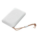 Power Bank VEGER MagOn with wireless charging support MagSafe 15W - 10 000mAh PD22,5W white (VP1151 