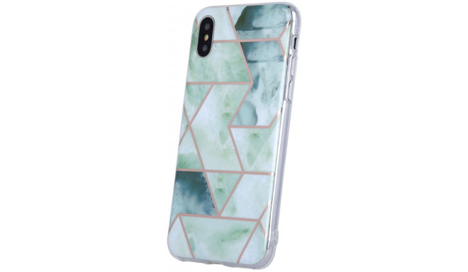 TelForceOne case Geometric Marmur Samsung Galaxy A03S, green