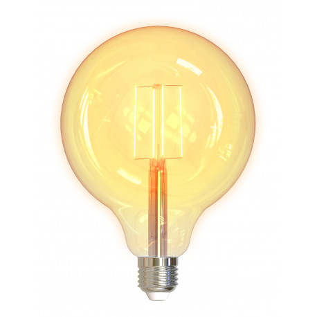 DELTACO SMART HOME LED filament lamp, E27, WiFI 2.4GHz, 5.5W, 470lm, dimmable, 1800K-6500K, 220-240V