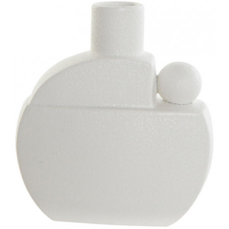 DKD Home vaas Ceramic 17x7x19,5cm, valge