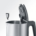 Severin WK 3409, kettle (stainless steel (brushed) / black, 1.7 liters)