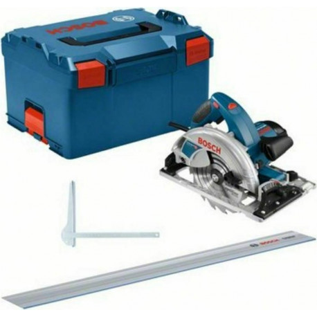 Handkreissäge GKS 65 GCE Professional (blau, 1.800 Watt, L-BOXX, Führungsschiene FSN 1400)
