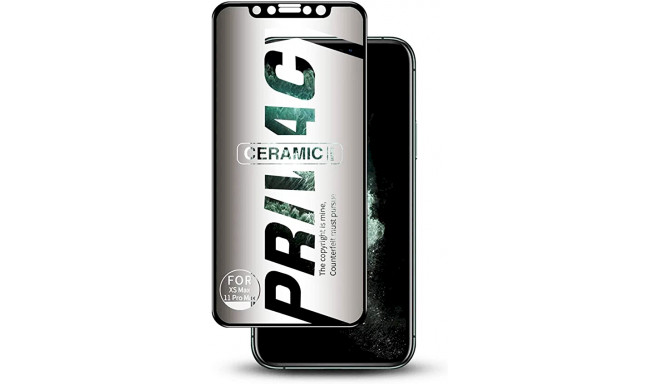 Fusion Matte Privacy Ceramic matēta aizsargplēve telefonam Apple iPhone 14 Plus melns