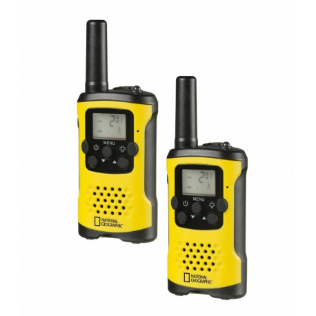 Walkie Talkie 2piece Set National Geographic FM with large range up to 6 km and free hand