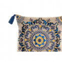 Cushion DKD Home Decor Orange Sky blue Navy Blue Mandala (40 x 10 x 40 cm) (3 Units)