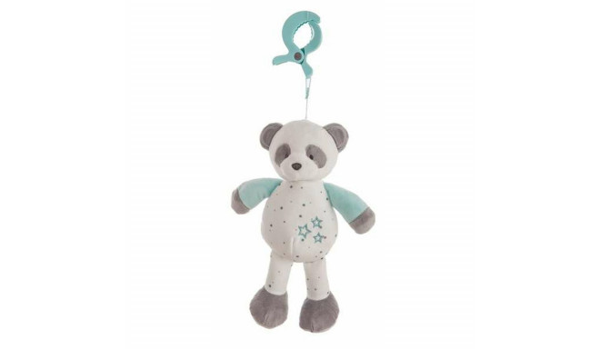 Rattle Cuddly Toy Panda bear Turquoise 25cm