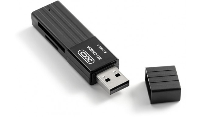 XO считыватель карты памяти DK05A 2in1 USB 2.0, черный