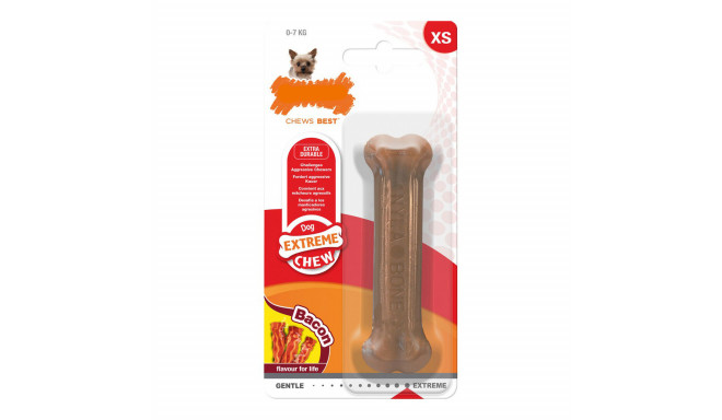 Прорезыватель для зубов для собак Nylabone Dura Chew Bacon Нейлон Размер XS