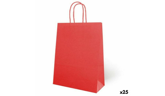 Bags Fama Red With handles 31 x 11 x 42 cm (25 Units)
