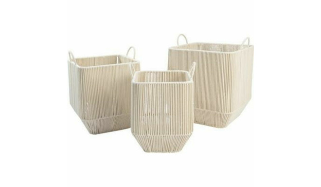 Korvikomplekt DKD Home Decor Beež Metall (3 Tükid, osad)