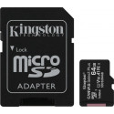 Kingston mälukaart microSDXC 64GB Canvas Select Plus UHS-I U1 A1 Class 10 V10 + adapter
