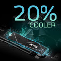 ADATA XPG GAMMIX S70 BLADE 512 GB, SSD (gray, PCIe 4.0 x4, NVMe 1.4, M.2 2280)