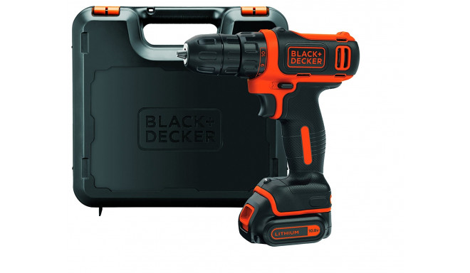 Black&Decker BDCDD12K cordless screw driller + case + rechargeable battery 1.5Ah