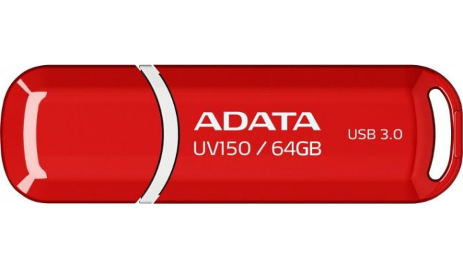 Adata mälupulk 64GB DashDrive UV150 USB 3.0, punane