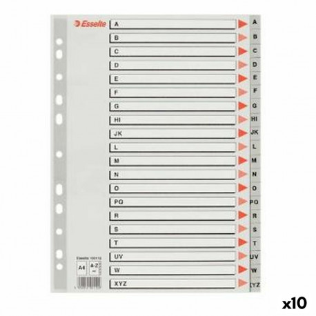 Eraldajad Esselte A-Z Tähestik Hall A4 (10 Ühikut)