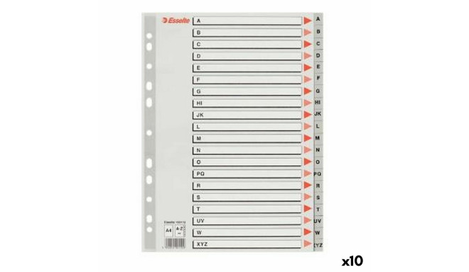 Seperators Esselte A-Z Alphabet Grey A4 (10 Units)