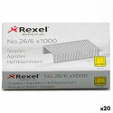 Klambrid Rexel 1000  Tükid, osad 26/6 (20 Ühikut)