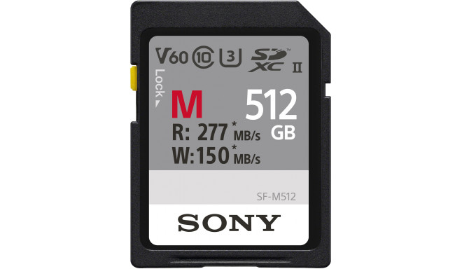 Sony карта памяти SDXC 512GB M-Series UHS-II C10 U3 V60